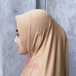 Bergo Cantik Instan Soft Pad Oval Size L /Hijab Soft Pad Jersey Oval Daily