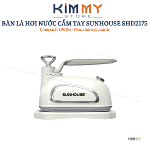 BÀN LÀ HƠI NƯỚC  BÀN ỦI HƠI NƯỚC CẦM TAY SUNHOUSE SHD2175 - Phun hơi cực mạnh - Bảo hành 12 tháng