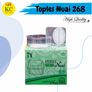 Toples Nuai Persegi 500 Gram Nuai SN 377 T Toples Nastar Toples Bening Murah Toples Kue Kering