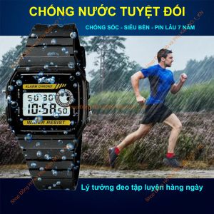 Đồng Hồ Điện Tử CAS|O Thể Thao 9 Sx tại Thailand Chống Nước Tuyệt Đối Pin Lâu 7 Năm Đầy Đủ Chức Năng ch10