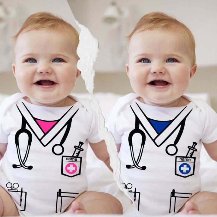 Baby Career Onesies with FREE Baby Name Print Doctor Surgeon