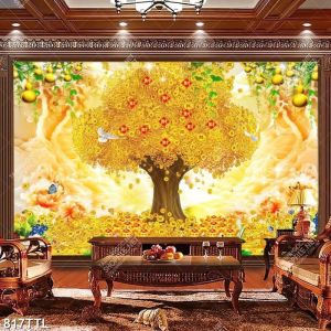 Tranh gạch ốp tường phòng khách đẹp - DVB56