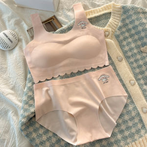 🎀 ชุดชั้นในเด็กผู้หญิง 7-12 ปี ลายการ์ตูนสุดน่ารัก เนื้อผ้านุ่มสบาย ไม่มีตะเข็บ ระบายอากาศได้ดี กางเกงใน+เสื้อชั้นในสตรี สไตล์เกาหลี