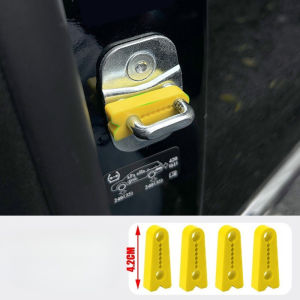 WH Door Lock Anti-collision Pad - Shock-absorbing Soundproof Waterproof - Door Buffer Cushion Damper - Silicone Protective Cover - Universal Car Accessories