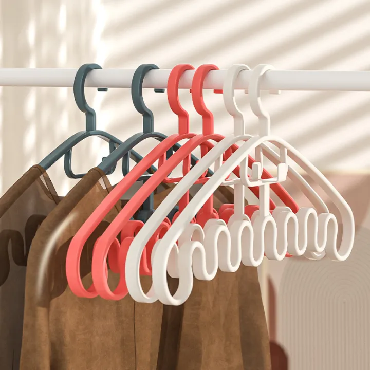 10Pcs%20Non-slip%20Hanger%20Plastic%20Closet%20Organizer%20Storage%20Hanger%20Multi-port%20Support%20Hangers%20Multi-functional%20Wave%20Hanger%20Room%20Organizer%20Hangers%20-%20Image%206