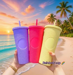TUMBLER WITH STRAW 310ML PLASTIC WATER BOTTLE GLASS REUSABLE IDEAL FOR DAILY HYDRATION COMPACT ECO-FRIENDLY STYLISH PORTABLE BPA-FREE