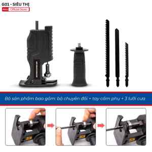 Bộ Chuyển Đổi Máy Khoan Thành Máy Cưa Lọng Cầm Tay Đa Năng G01 - Bảo Hành 24 Tháng