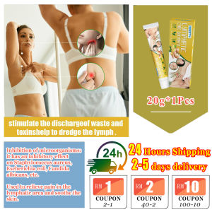lymphatic ointment 20G underarm lymphatic detox cream Lymphatic Ginger Herbs care ointment lymphatic drainage patches Neck Swelling   Axillary Fine Unclog Blocked Lymph
