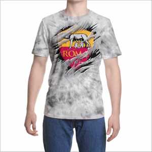 Kaos 3D 3 Dimensi As Rma Logo Robek Premium Bangkok Thailand