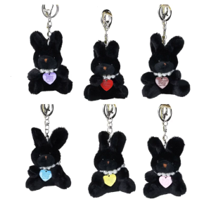 Dolls Pendant Keychain Colorful Toy Keyring Decorations Cute Little Rabbit Pendant Key Chain Phone Chain Accessory Charm