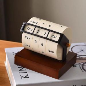 Kalender Roda Berputar Rotatable Wheel Calender Kalender Meja Sepanjang Masa Aesthertic Calendar Hiasan Meja