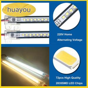 huayou Ac220v Led Thanh Ánh Sáng Độ Sáng Cao 2835 LED Clip 30Cm 40Cm 72 Đèn LED Cứng Nhắc Dải Tiết Kiệm LED Ống