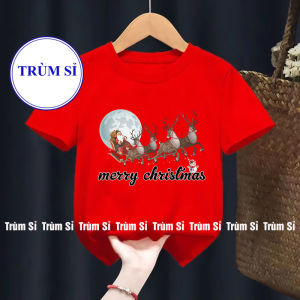 áo thun NOEL cho bé mẫu mới áo noel giáng sinh cho bé trai áo noen gia đình màu đỏ