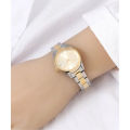 Jam Tangan Wanita Seiko Dress Watch SUR354P1 SUR354 Silver Gold Quartz Stainless. 