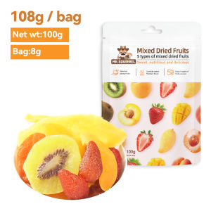 Dried Fruits Chewy 5 Kinds Of Dried Strawberry Peach Apricot Kiwi Mango 100% Organic **