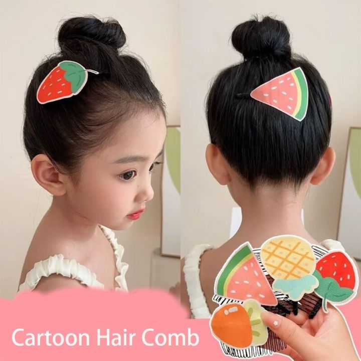 ONFIN Teeth Cartoon Bangs Hair Clips Fixed Combs Hair Wear Fruit Hair ...