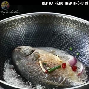 [SUS304] Tay Kẹp Gắp Cá Thịt To + Dài Bằng Thép Không Gỉ 304 Kích Thước 34x7.5cm Tay Kẹp Nướng BBQ Chiên Rán Nướng