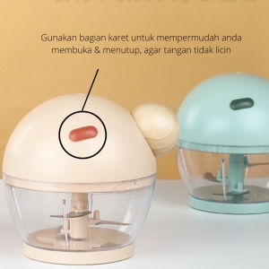 BERRY MINI SWING CHOPPER BLENDER MANUAL CHOPPER TARIK PENGHANCUR DAGING BUMBU BAWANG CABAI PENGGILING PRAKTIS AESTETIC