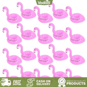 [VSC] 20 Pcs Inflatable Flamingo Drink Holder for Beverage Cans Cups Drink Pool Float Floating Coaster for Swimming Pool Party