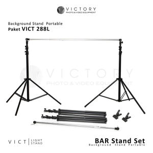 Background Stand Portable Bar Stand Set Stand Background Portable untuk Background Kain dan Paper
