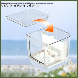 [GN Store] Double Slot Bird Automatic Feeder Large Capacity Splash Proof Hanging Cage Automatic Feeding Device Transparent Food Dispenser