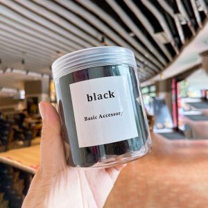 LD-C1109 Set Ikat Rambut Wanita Dewasa Anak Isi 50pcs Free Box Bahan Karet Elastis / Kunciran Donat