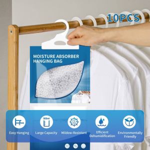 5/10pcs Large Capacity Hanging Type Moisture Absorbing Bag Wardrobe Desiccant Hanging Dehumidifier