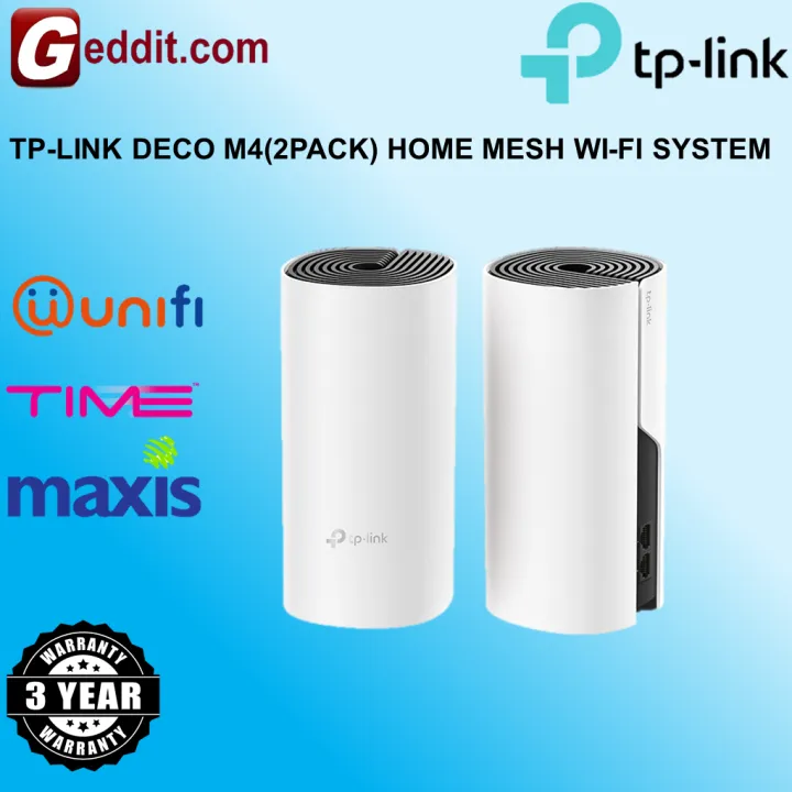 TP-LINK AC1200 DECO M4 / HC4 (2PACK) WHOLE HOME MESH WI-FI SYSTEM