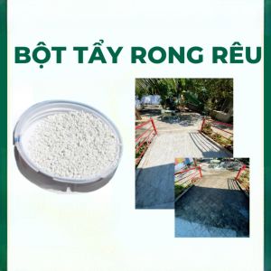 Bột Tẩy Rong Rêu 500g Siêu Mạnh – Diệt Rêu Mốc Mảng Bám Sân Xi Măng Gạch Đỏ