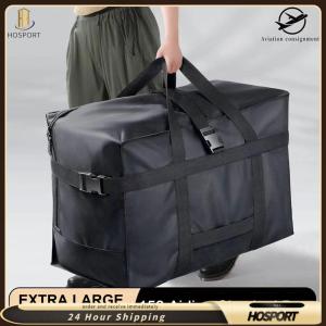 【HOSPORT】Large Capacity Luggage Bag Wear Resist Oxford Cloth Moving Bag Waterproof Airline Checked Travel Bag for Outdoor Travel