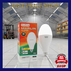 BestPriceShop Lampu LED Marlin BULB 80W MERCURY ECOKING (WARNA PUTIH) Bisa E27 Sama E40
