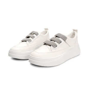 ARVUS Klara Sneakers Shoes - Sepatu Fashion wanita velcro perekat trendy gaya sporty platform rendah kets santai minimalis White putih grey cocok untuk sekolah kampus hangout jalan ringan empuk nyaman kualitas impor premium