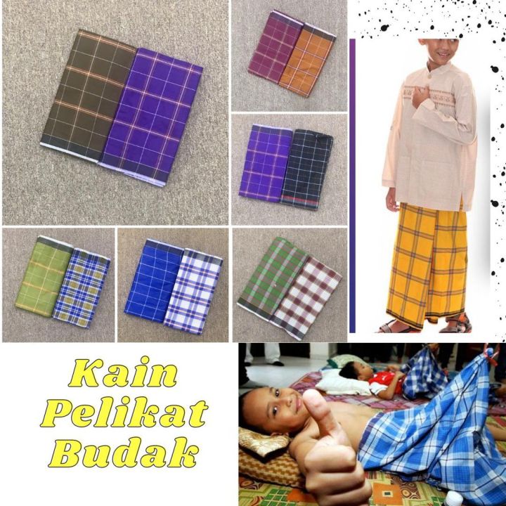 Kain Pelikat Budak 12 TAHUN KE BAWAH SIAP JAHIT HARGA BORONG | Lazada