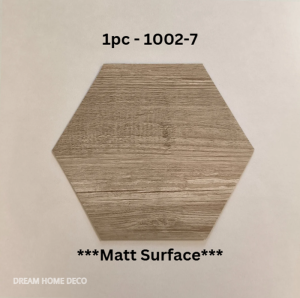 SXP Hexagon Decorative Stickers - Wood Tiles Wall Stickers - Wooden Tile Modern Decor