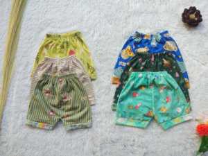Celana Pendek Bayi Anak Laki Lusinan Umur 6 bulan - 3 tahun 12 Pcs