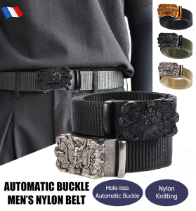 H Totem nylon belt faucet automatic buckle mens belt casual belt youth zodiac belt