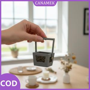 CANAMEK✨ Thu nhỏ Dollhouse bằng gỗ rỗng Lọ hoa cổ điển nồi xách tay cho Tabletop cảnh vườn hiển thị