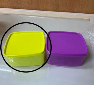 Tupperware Snowflake Sq Rd (2) 400ml