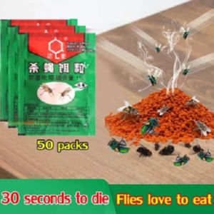 No flies for10years Fly Killing Bait Powder langaw trap Attractant fruitfly pamatay zapper catcher