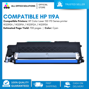 AOS HP 119A Compatible Toner Cartridge for HP Color Laser 150 170 Series printer Toner Cartridge W2090A W2091A W2092A W2093A Compatible Toner Cartridge 119A