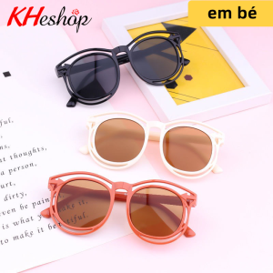 [Mua ngay nào] Kính Râm Trẻ em phụ kiện thời trang cho bé trai bé gái form tròn 2 lớp thiết kế siêu độc lạ mã Y83124 - kheshop