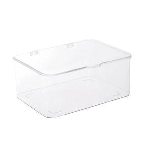CHLOCH Trong suốt Hộp lưu trữ khẩu trang để bàn Chống bụi Acrylic Bộ tổ chức đồ linh tinh Đơn giản Dung lượng lớn Hộp đựng mỹ phẩm dành cho Gia đình Văn phòng