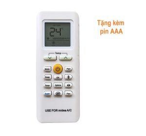 Remote Dùng Cho Máy Lạnh Midea Điều Khiển Điều Hòa MSMA3 Series Nút eco Kèm Pin AAA