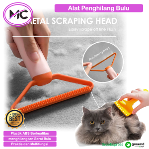 Pembersih Bulu Kucing Alat Pengangkat Kotoran Debu Serat Bulu Kain Pakaian Baju Karpet 2in 1 Multifungsi