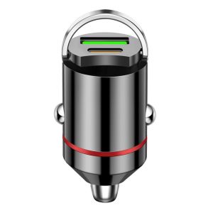 200W Dual Ports Mini USB Car Charger Type C High Speed Phone Charge Fast Charging Car Accessories