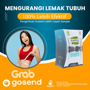 Obat Mengurangi Lemak Tubuh Melangsingkan Berat Badan Evolucaps Bharata 100% Asli Bergaransi BPOM
