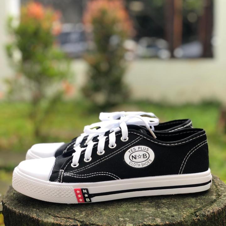 Sepatu NB tali hitam putih sepatu sekolah anak sd smp sma Sepatu