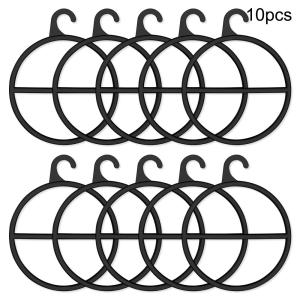 YUNAFIN 10PCS Home and Living Multi Purpose Closet Organizer Scarf Hanger Tie Clothes Rack Storage Racks Circle Shape