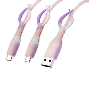 Silicone Cable Protectors Featuring Twist Prevention To Extend Cord Life For Phone Tablet Accessories