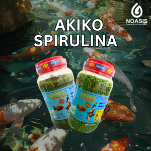 AKIKO Pelet Ikan Koki Koi Premium Super Red 1 Kg 1250 Grm